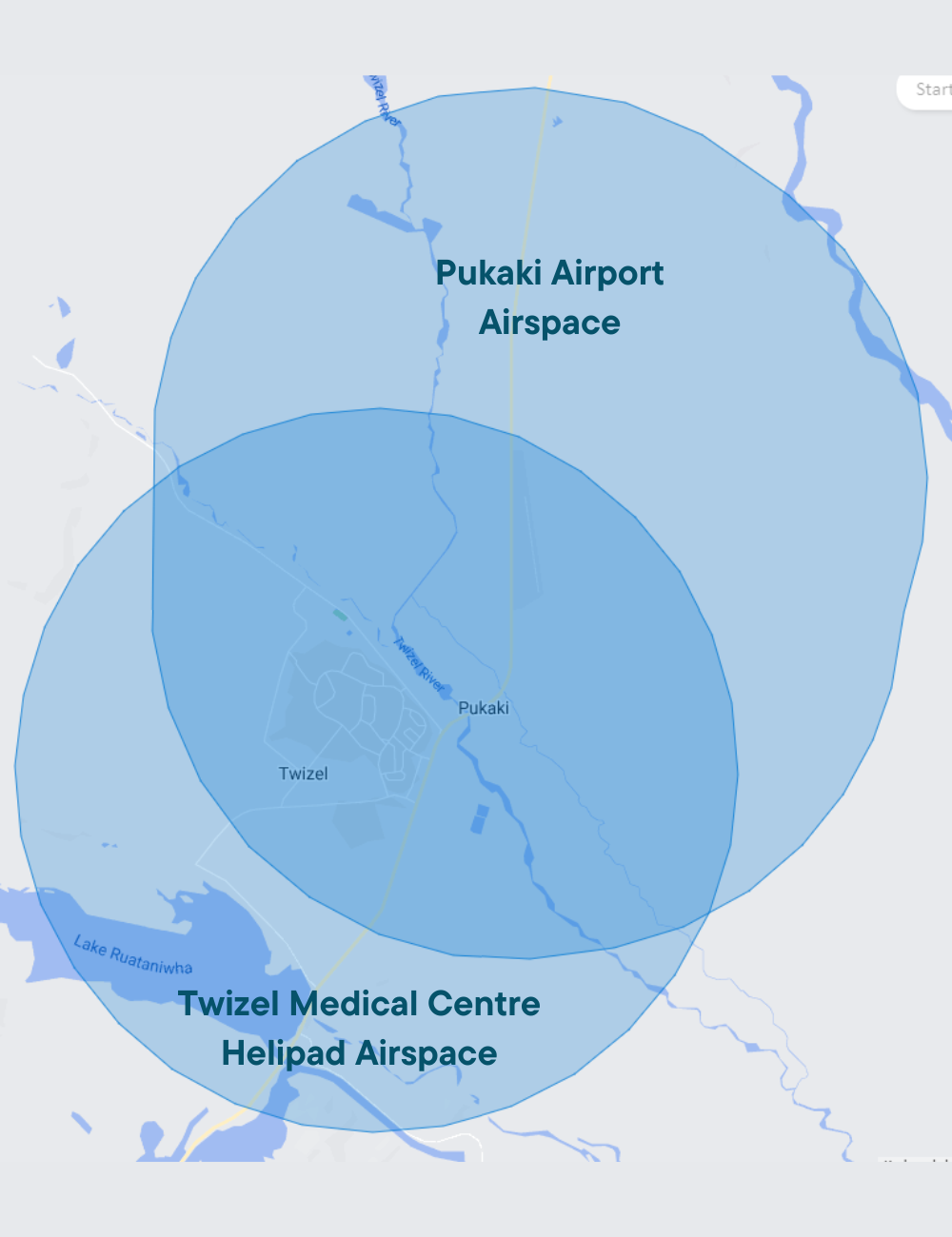 Pukaki Airspace Map 
